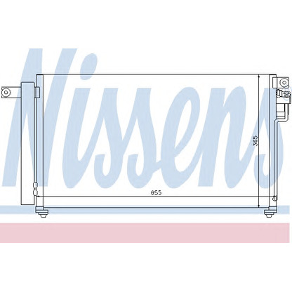 Photo Condenser, air conditioning NISSENS 94814