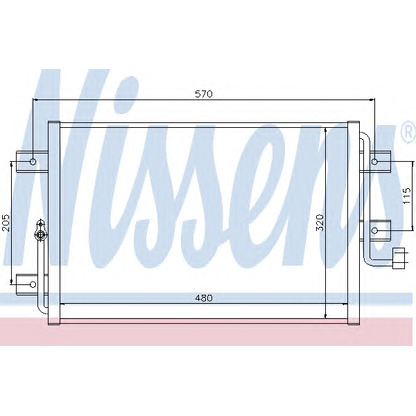 Foto Condensatore, Climatizzatore NISSENS 94825