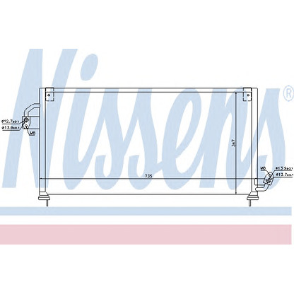 Foto Condensador, aire acondicionado NISSENS 94841