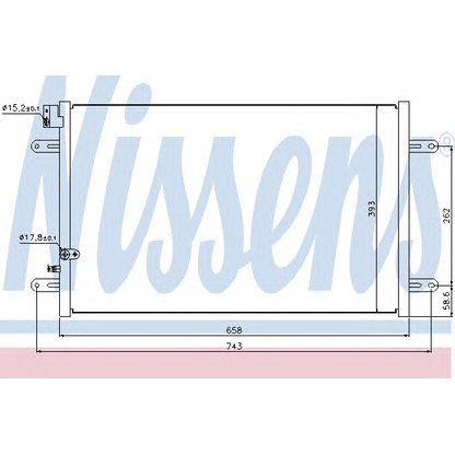 Photo Condenser, air conditioning NISSENS 94854