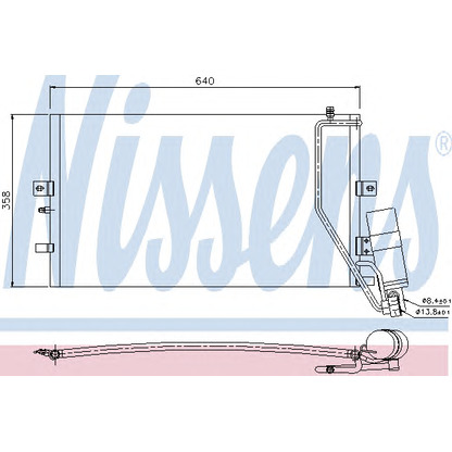 Foto Condensador, aire acondicionado NISSENS 94862