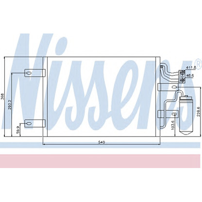 Photo Condenser, air conditioning NISSENS 94882