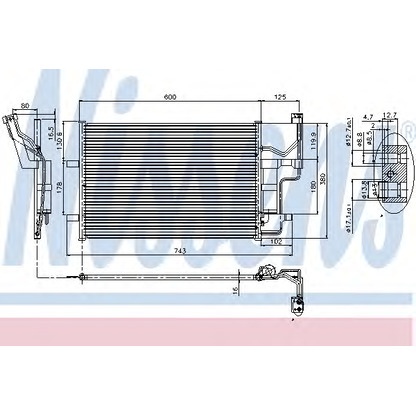 Photo Condenser, air conditioning NISSENS 94902