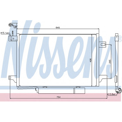 Photo Condenser, air conditioning NISSENS 94910
