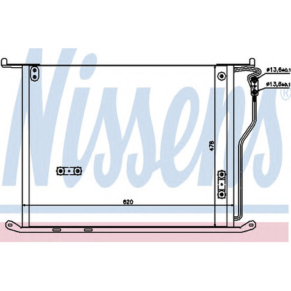 Photo Condenser, air conditioning NISSENS 94980