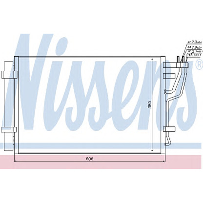 Foto Condensador, aire acondicionado NISSENS 94981