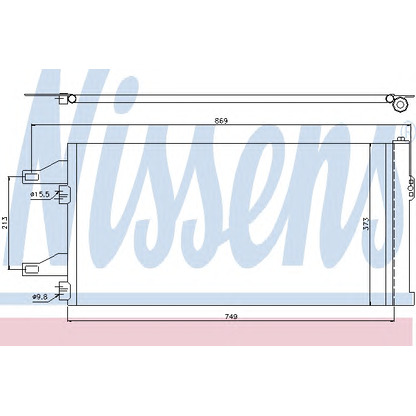 Foto Condensador, aire acondicionado NISSENS 94985