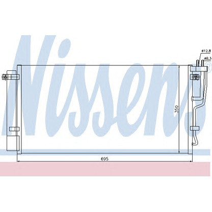 Photo Condenser, air conditioning NISSENS 94992