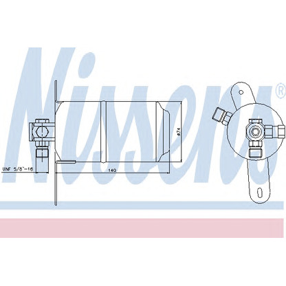 Foto Filtro deshidratante, aire acondicionado NISSENS 95025