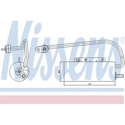 Photo Filtre déshydratant, climatisation NISSENS 95339