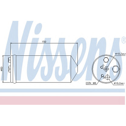 Foto Filtro deshidratante, aire acondicionado NISSENS 95325