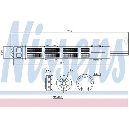 Фото Осушитель, кондиционер NISSENS 95455