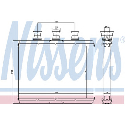 Photo Heat Exchanger, interior heating NISSENS 70517