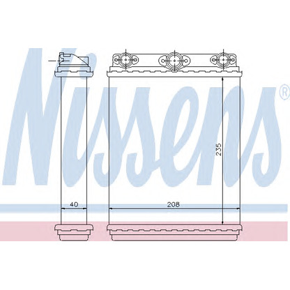 Photo Heat Exchanger, interior heating NISSENS 72016