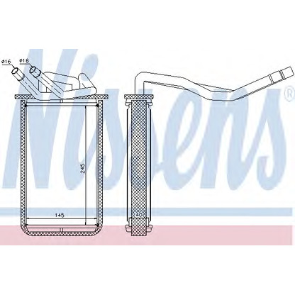 Foto Radiador de calefacción NISSENS 71768