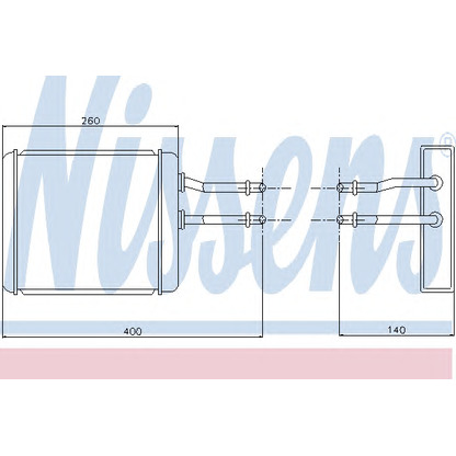 Foto Radiador de calefacción NISSENS 70017