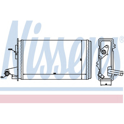 Photo Heat Exchanger, interior heating NISSENS 71438