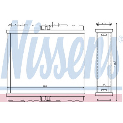 Foto Radiador de calefacción NISSENS 72200