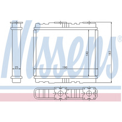 Zdjęcie Wymiennik ciepła, ogrzewanie wnętrza NISSENS 73700