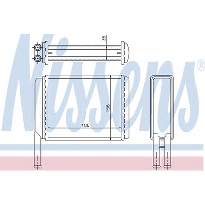 Фото Теплообменник, отопление салона NISSENS 71754