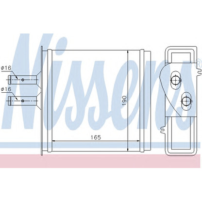Фото Теплообменник, отопление салона NISSENS 71442