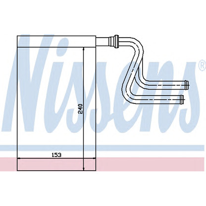 Photo Heat Exchanger, interior heating NISSENS 71745