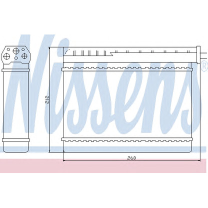 Foto Radiador de calefacción NISSENS 70512