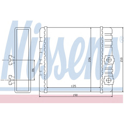 Photo Heat Exchanger, interior heating NISSENS 70514