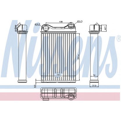 Foto Radiador de calefacción NISSENS 71445