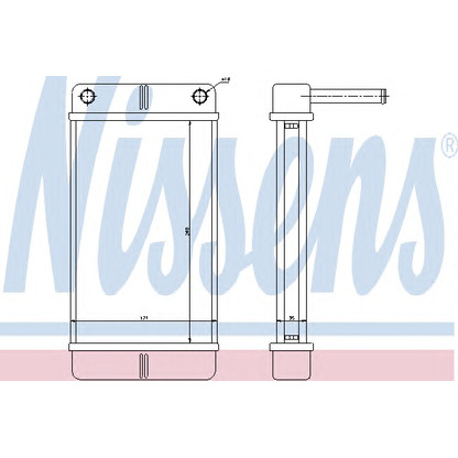 Photo Heat Exchanger, interior heating NISSENS 71443