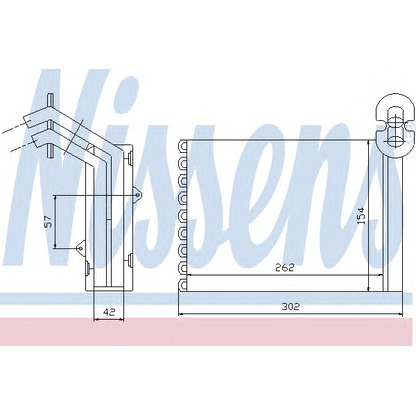 Foto Radiador de calefacción NISSENS 73972