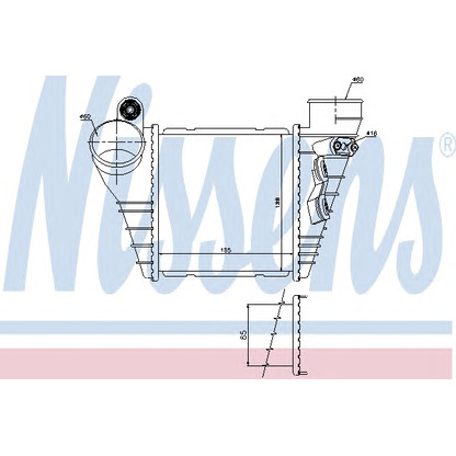 Photo Intercooler, charger NISSENS 96847