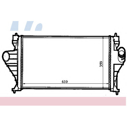 Photo Intercooler, charger NISSENS 96851