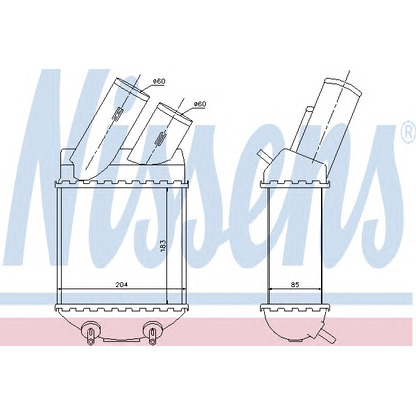 Foto Intercooler NISSENS 96855