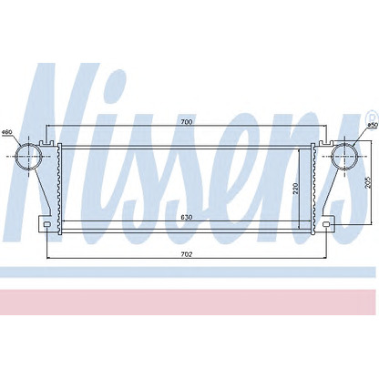 Photo Intercooler, échangeur NISSENS 96857