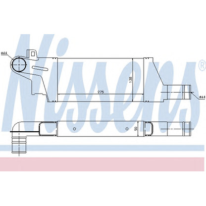 Photo Intercooler, charger NISSENS 96898