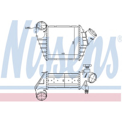 Photo Intercooler, charger NISSENS 96759