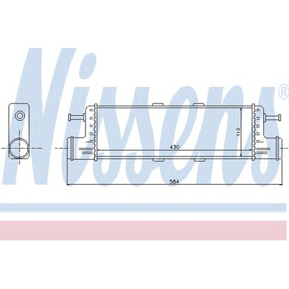 Photo Intercooler, échangeur NISSENS 96862