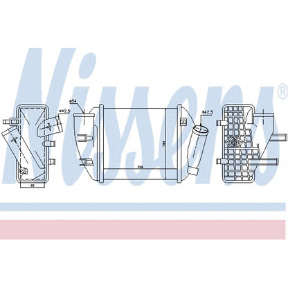 Photo Intercooler, charger NISSENS 96708