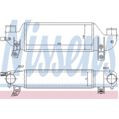 Photo Intercooler, échangeur NISSENS 96693