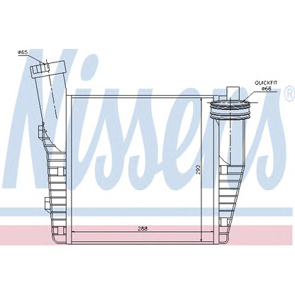 Photo Intercooler, charger NISSENS 96688