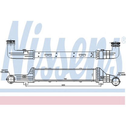 Photo Intercooler, charger NISSENS 96899