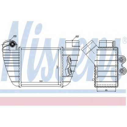 Photo Intercooler, échangeur NISSENS 96682