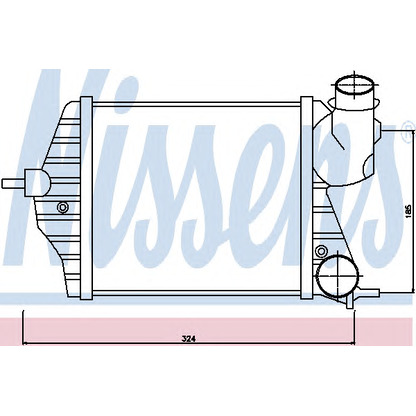 Photo Intercooler, charger NISSENS 96653