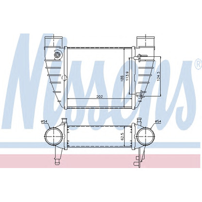 Photo Intercooler, échangeur NISSENS 96426