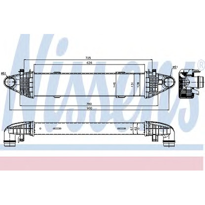 Photo Intercooler, échangeur NISSENS 96535