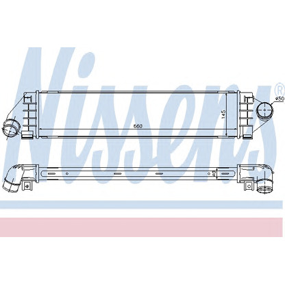 Photo Intercooler, échangeur NISSENS 96560