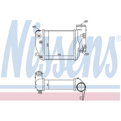 Photo Intercooler, échangeur NISSENS 96417