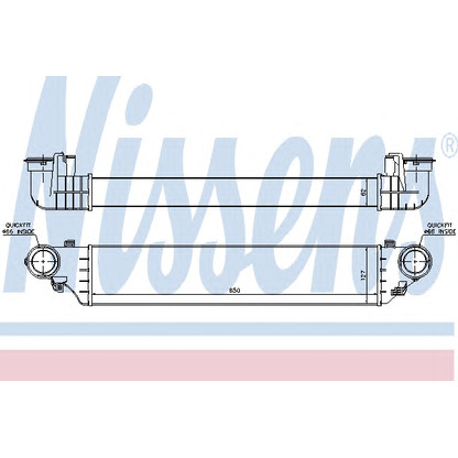 Photo Intercooler, charger NISSENS 96672