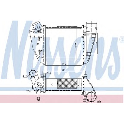 Photo Intercooler, charger NISSENS 96678